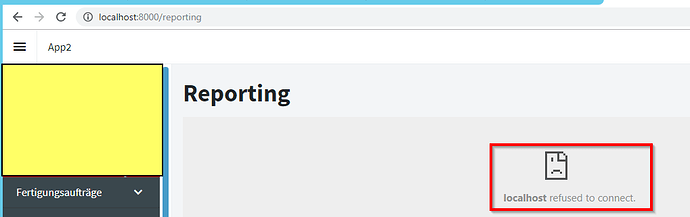 SSRS error "refused to connect" - Radzen IDE (Angular ...