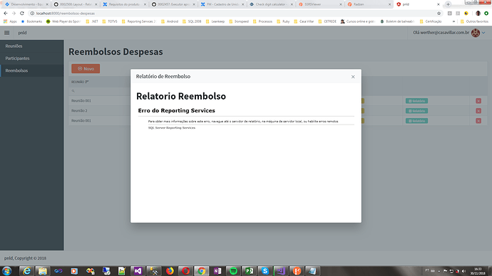 SSRSViewer error when passing parameter - Radzen