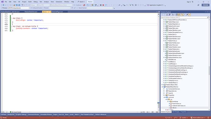 DataGridColumn TextAlign - Radzen.Blazor Components - Radzen