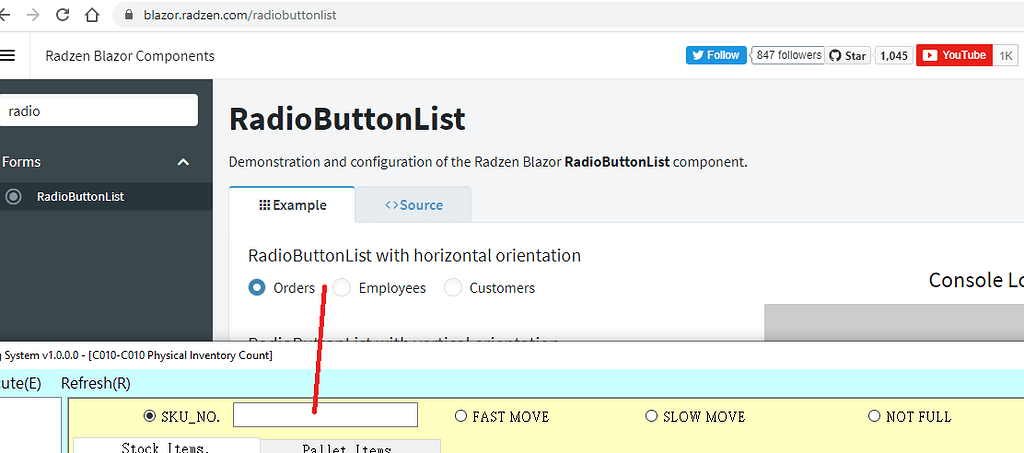 Radtextbox How to have a TextBox on RadioButtonList - Radzen.Blazor Components ...