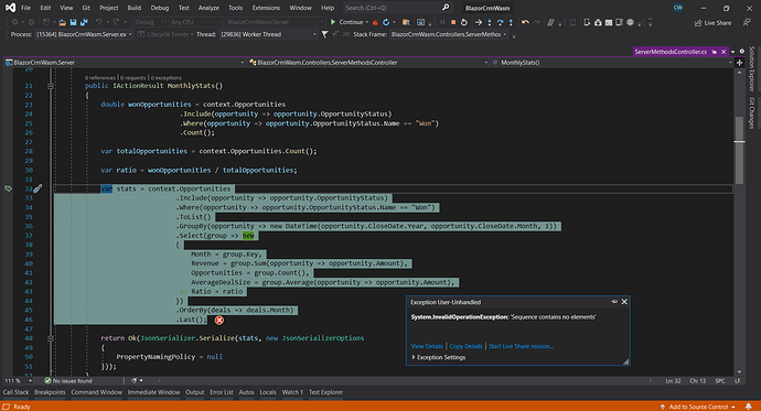 BlazorCRMWasm errors - Blazor WebAssembly - Radzen
