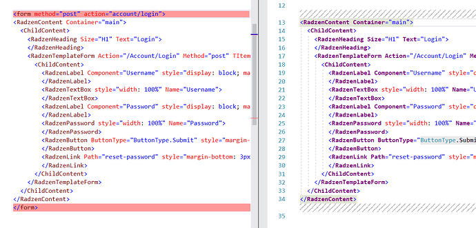 Login page broken since last Radzen update - Blazor Server - Radzen