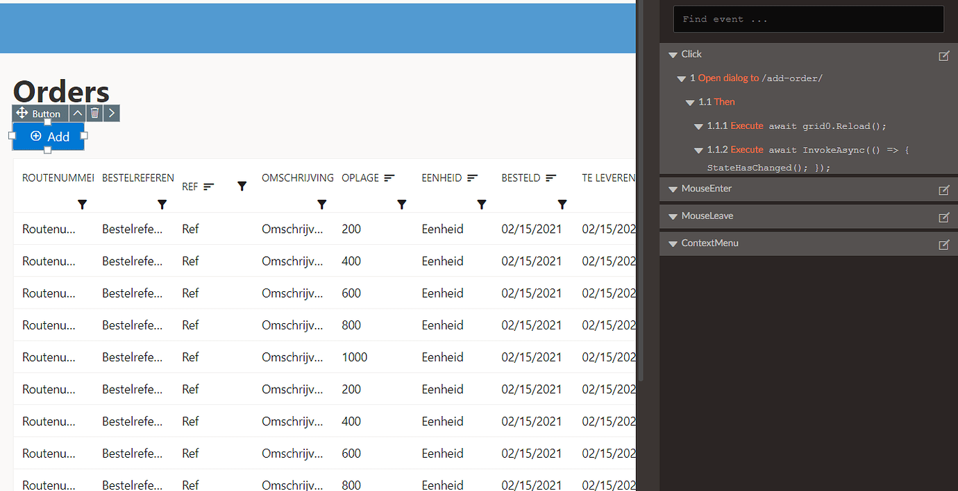 DataGrid refresh on Reload/LoadData - Blazor Server - Radzen