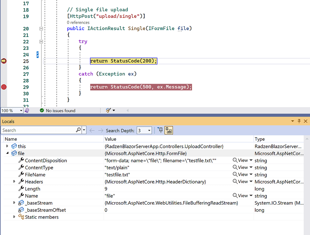 File upload to Azure Blob storage - Radzen Blazor Studio - Radzen
