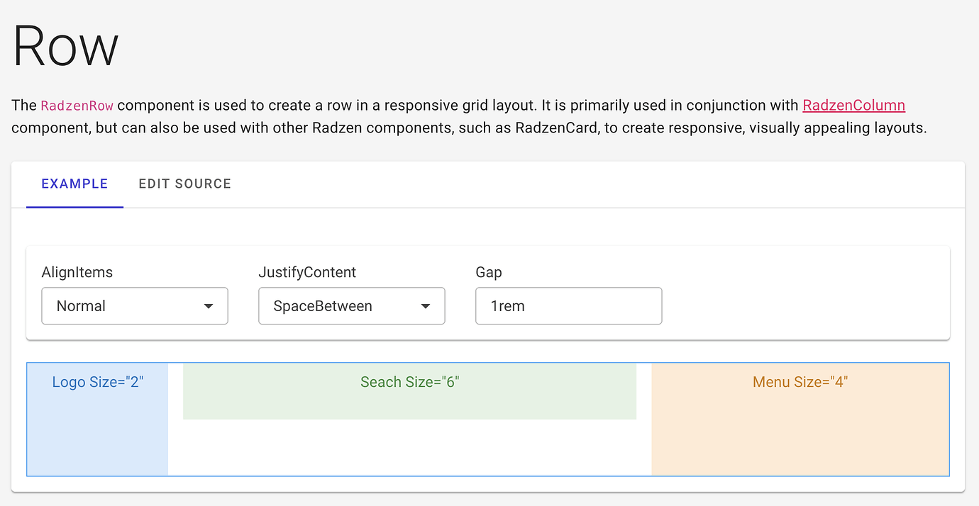 Radzen Header Toolbar Item Alignment - Radzen.Blazor Components - Radzen