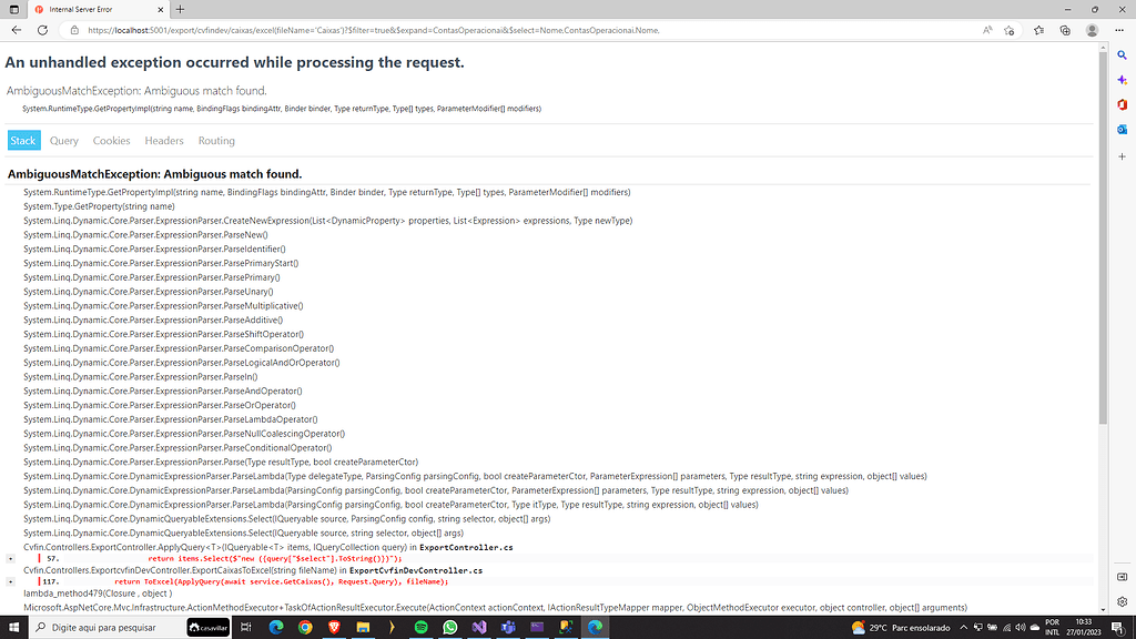 Error exporting to excel - Radzen Blazor Studio - Radzen