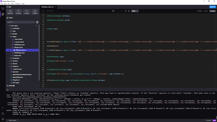 Query Filter: System.Linq.Dynamic.Core.Exceptions.ParseException ...