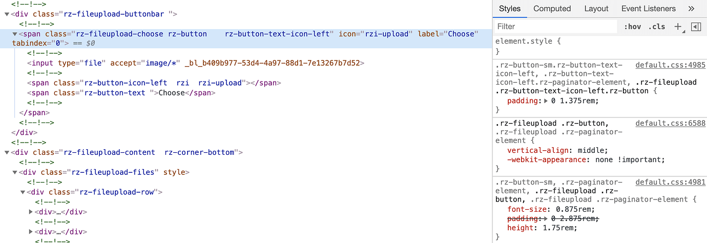 Blazor - FileInput Styling - Radzen.Blazor Components - Radzen