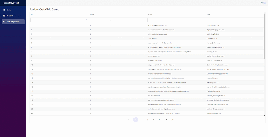 RadzenDataGrid custom filter doesn't reset paging properties - Radzen ...