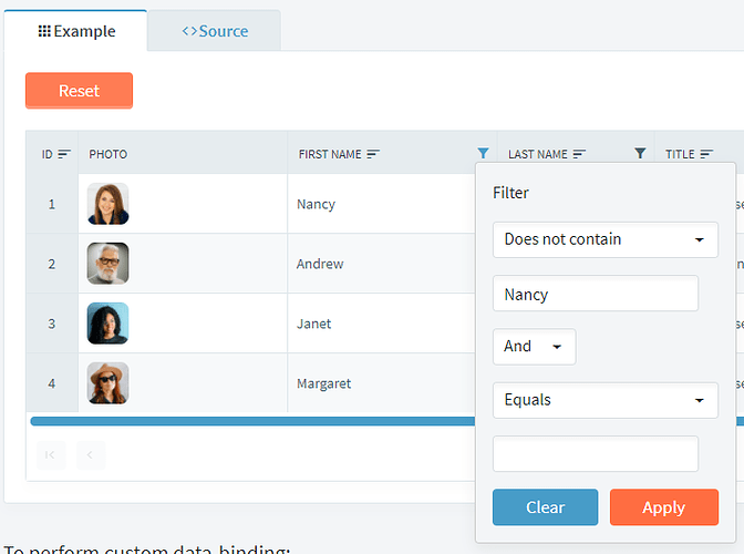 Bug filtering grid does not contain blazor server radzen