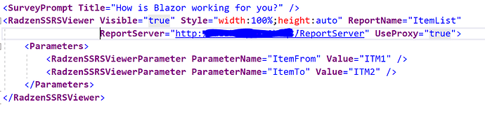 calling fro blazor server application