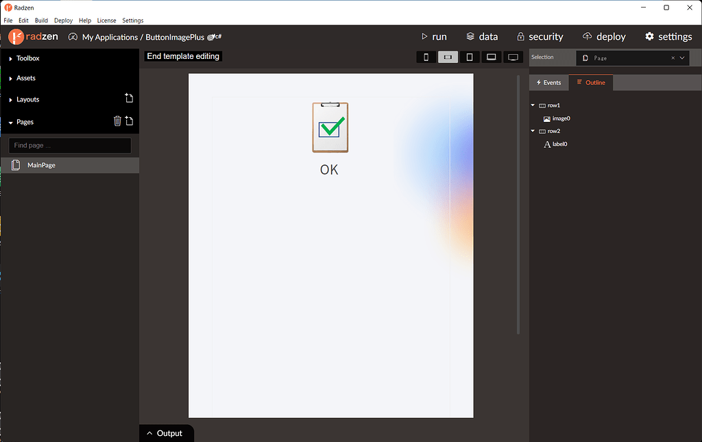 Vertical layout in RadzenButton - Blazor Server - Radzen