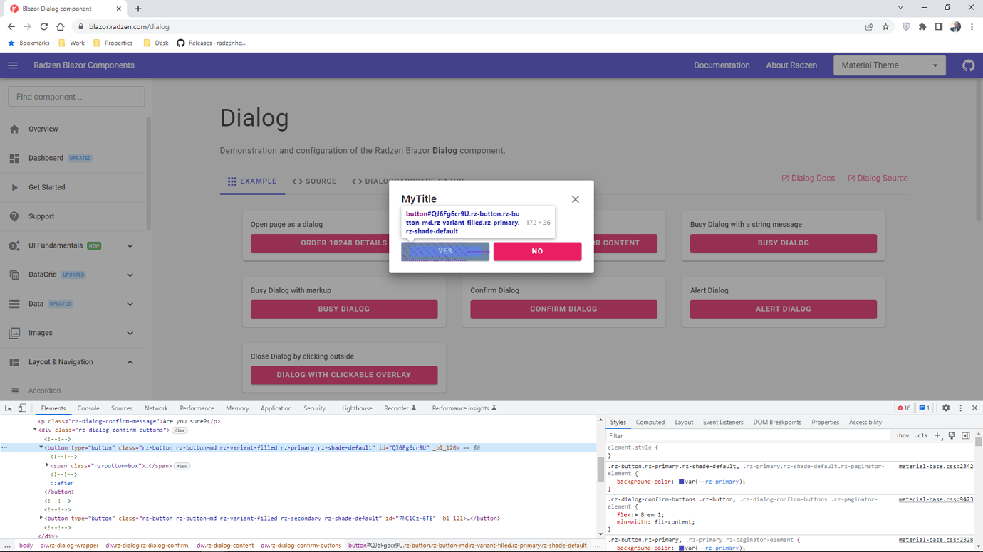 Add Confirmation Dialog Feature For Blazor In Blazor Feedback Portal