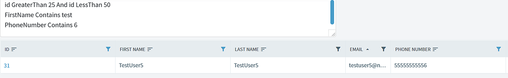 Datagrid advanced column filter - Blazor Server - Radzen