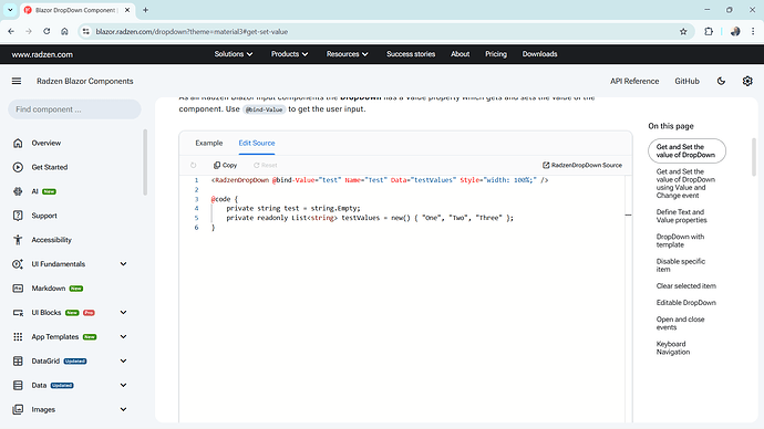 RadzenDropDown empty - Radzen.Blazor Components - Radzen