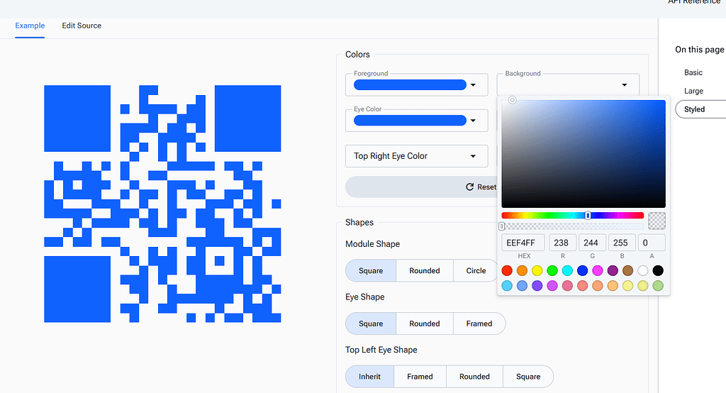 Background Transparency in the new QRCode Component - Radzen.Blazor ...