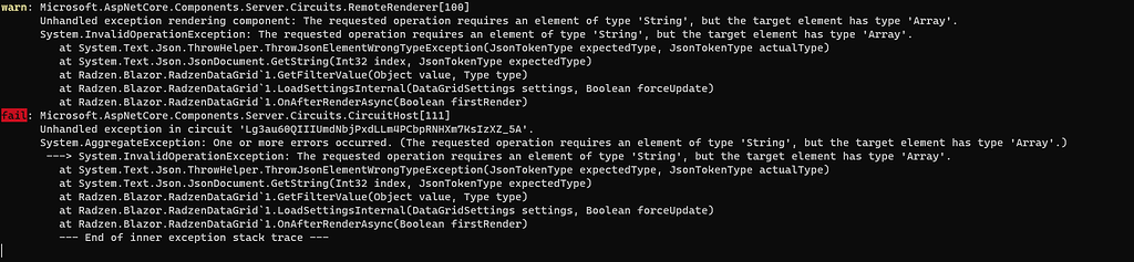 Radzen Data Grid Settings Issue with FilterMode.CheckBoxList - Radzen ...