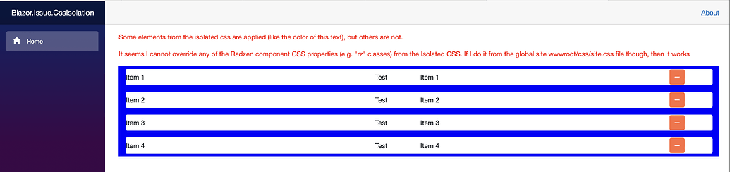 CSS Isolation not working with Radzen components - Radzen.Blazor ...