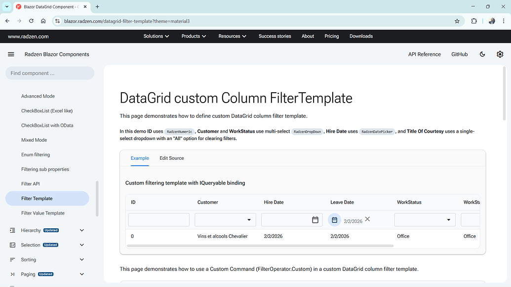 Filter breakage after 8.4.3 - Radzen.Blazor Components - Radzen