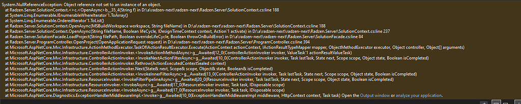 Radzen Blazor for Visual Studio Failed to open project - Radzen Blazor ...