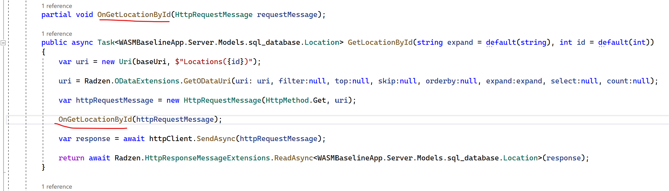 Odata api onget oncreate ondelete etc radzen blazor studio radzen