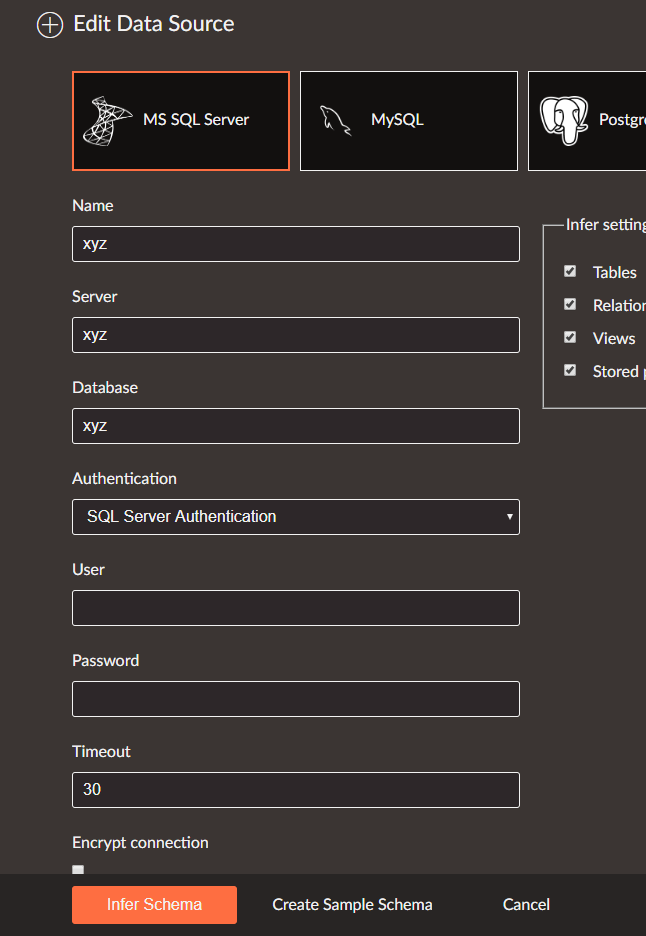 Problem with generating the database model - Blazor Server - Radzen