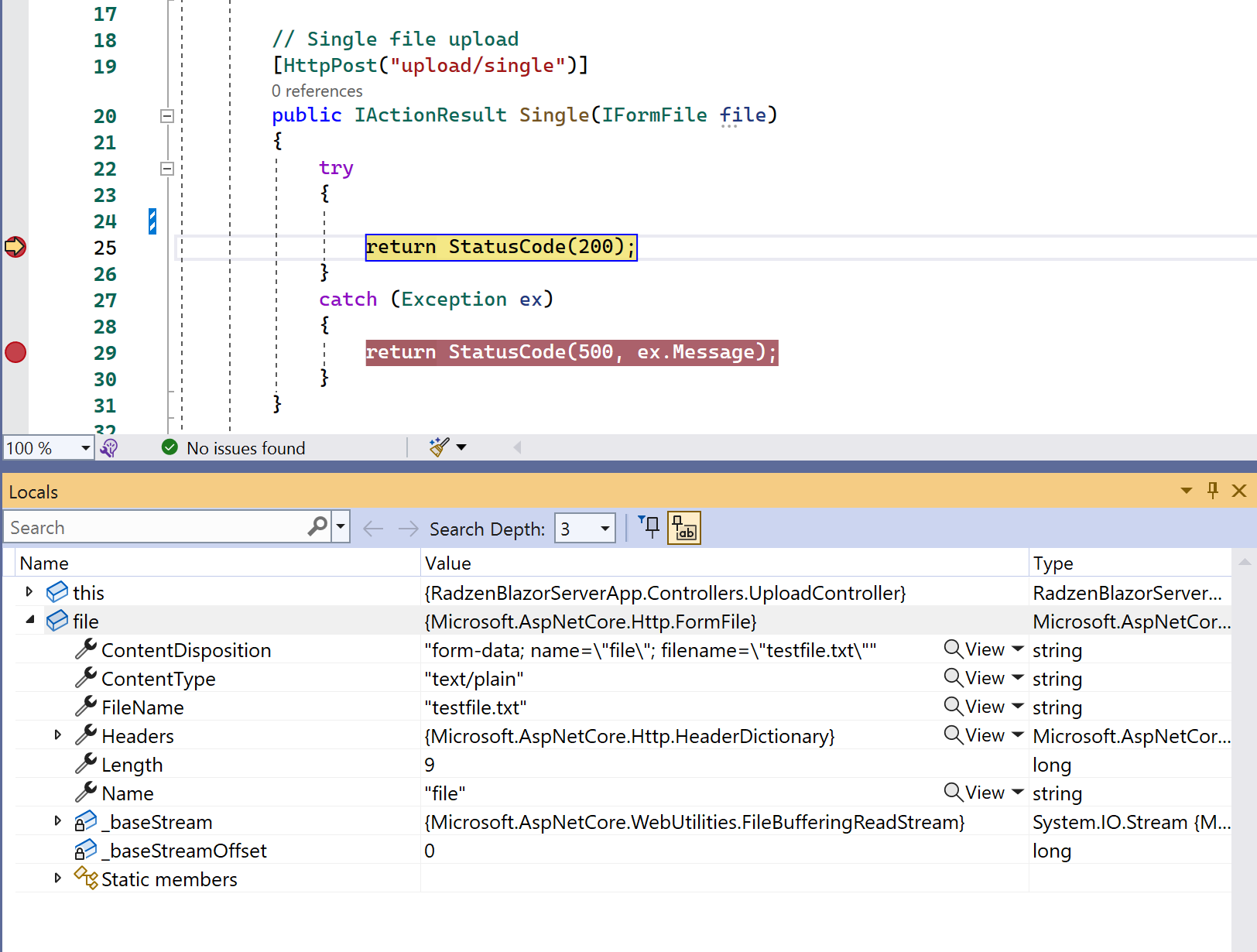 File upload to Azure Blob storage - Radzen Blazor Studio - Radzen