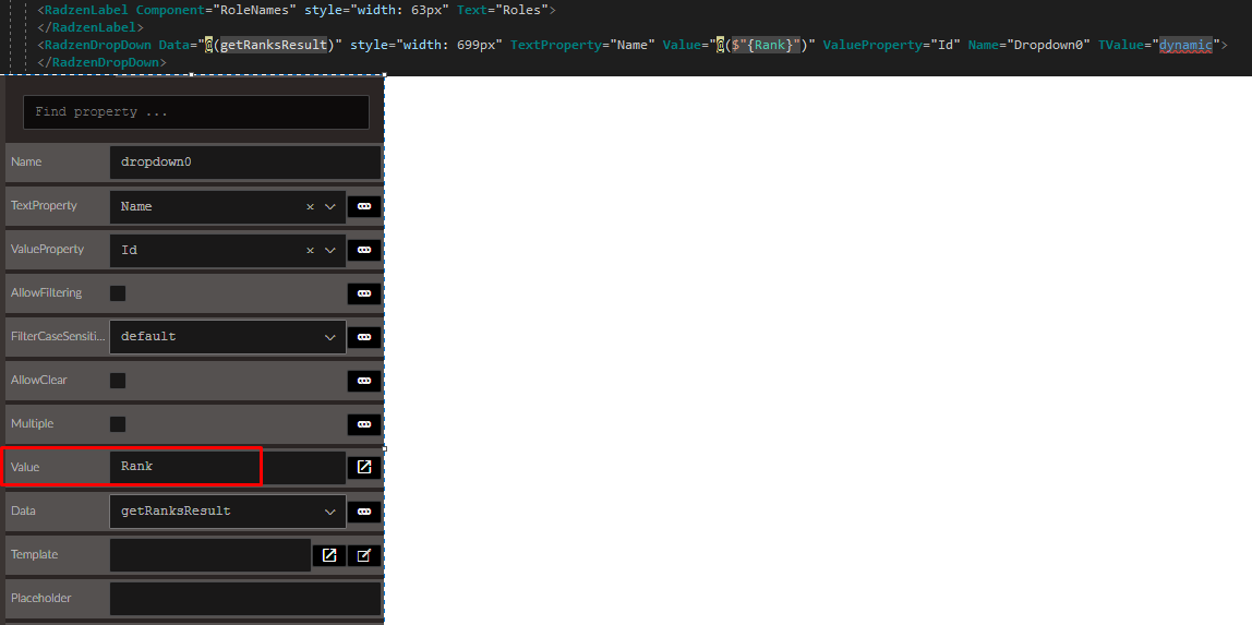RadzenDropDown issue - Blazor Server - Radzen