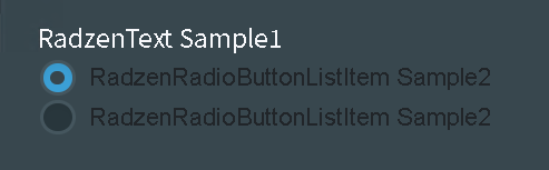 RadzenRadioButtonListItems not support dark theme - Blazor Server - Radzen