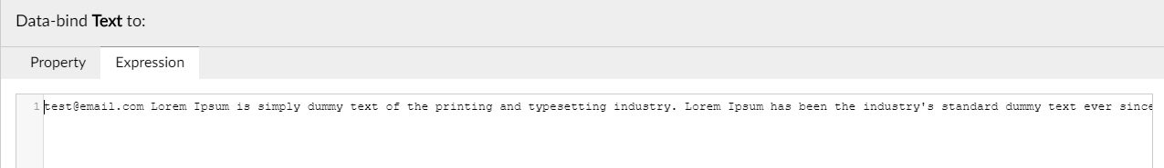 Text property - Blazor Server - Radzen