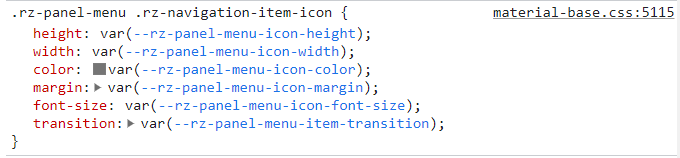 Customize specific css attributes of a Radzen element - Radzen.Blazor ...