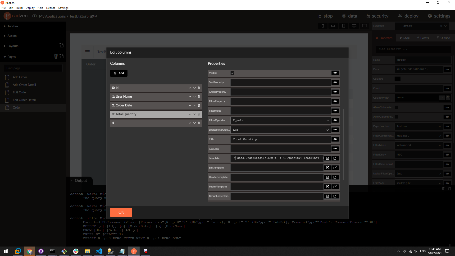 Expand Row after Reloading Master - Blazor Server - Radzen