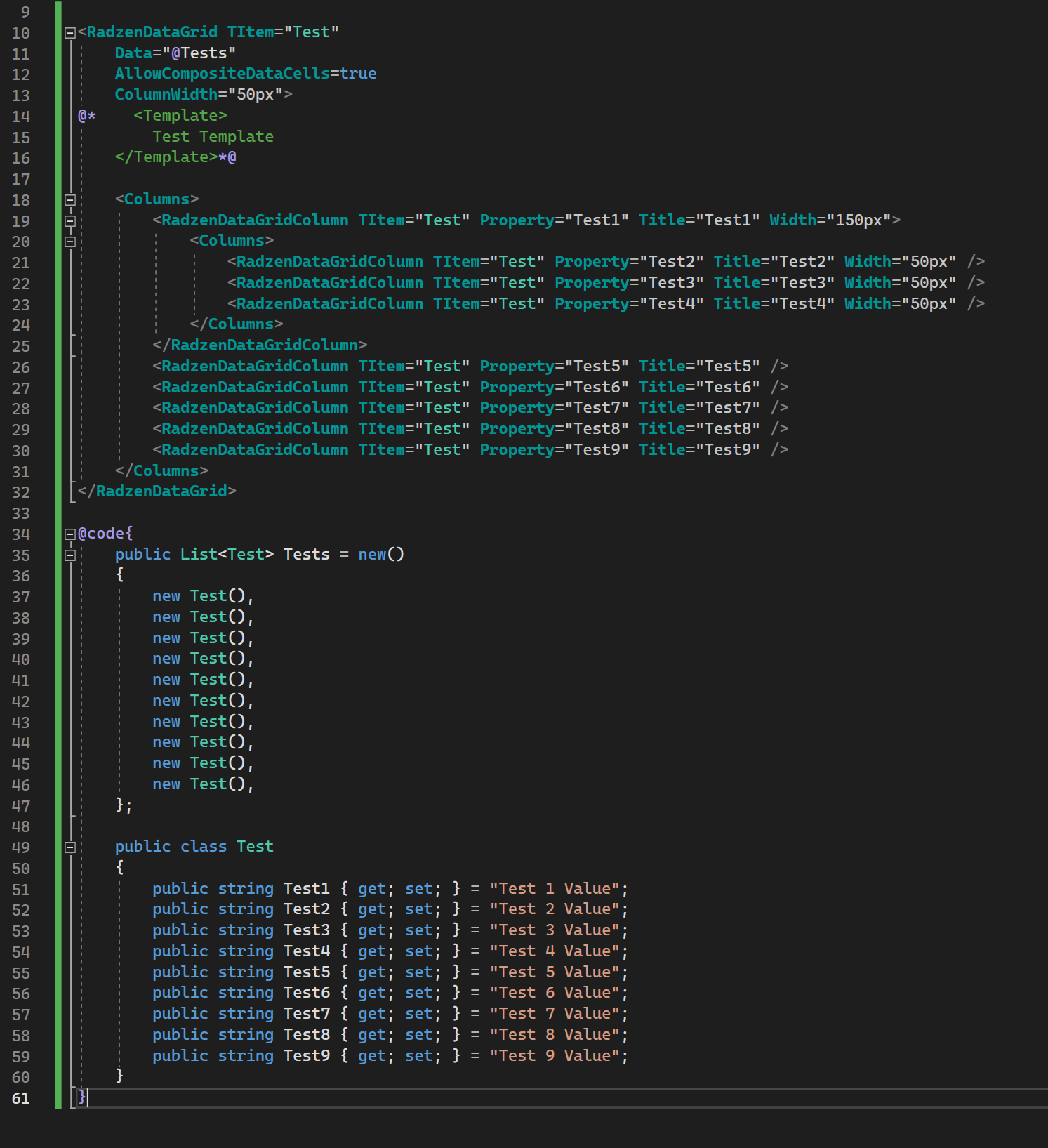 Composite Cells Bug - Radzen.Blazor Components - Radzen