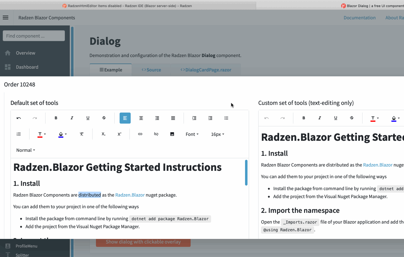 editor-in-dialog