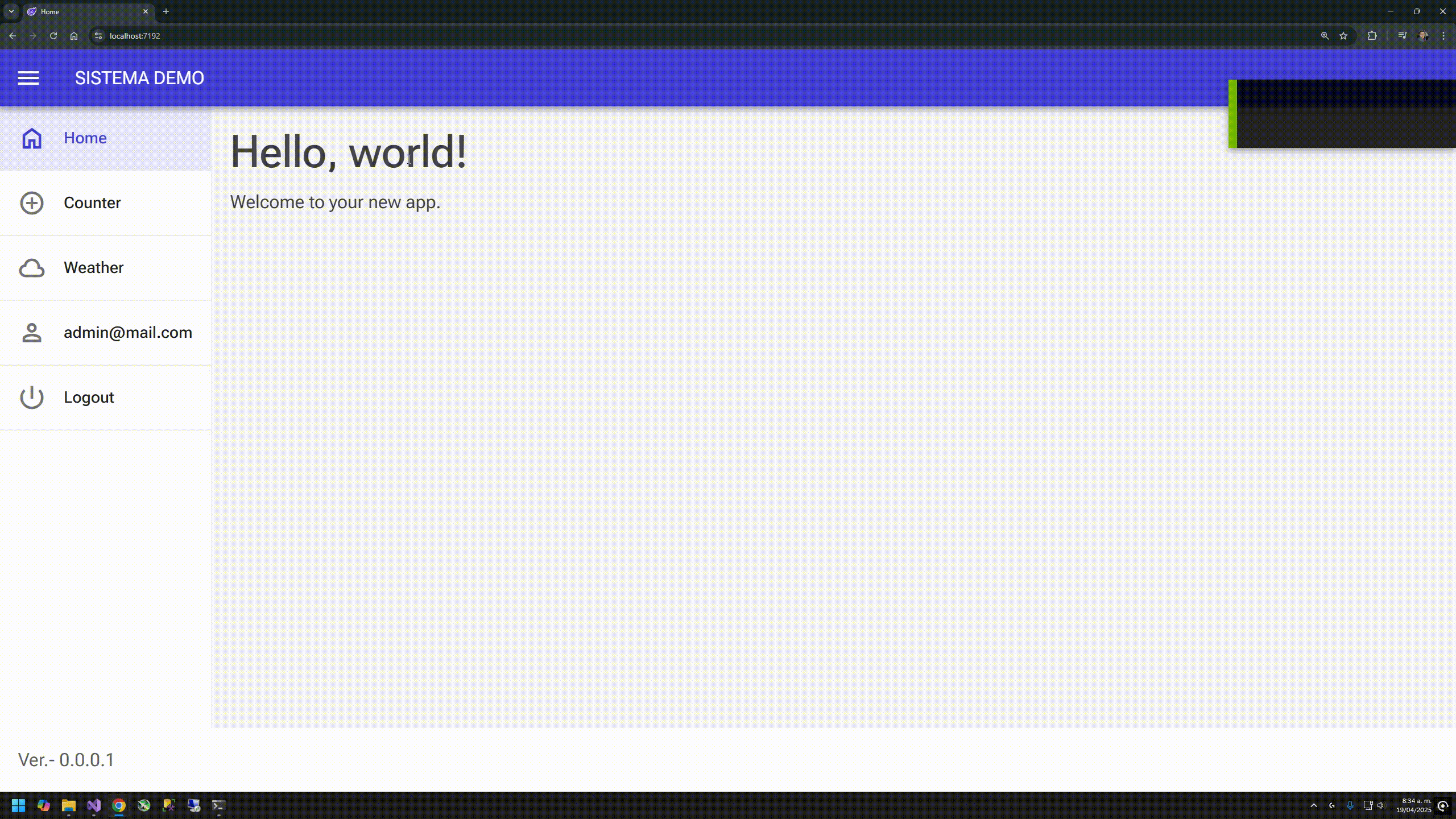 Radzen SideBar Error