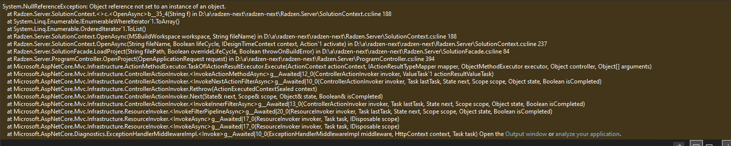 Radzen Blazor for Visual Studio Failed to open project - Radzen Blazor ...