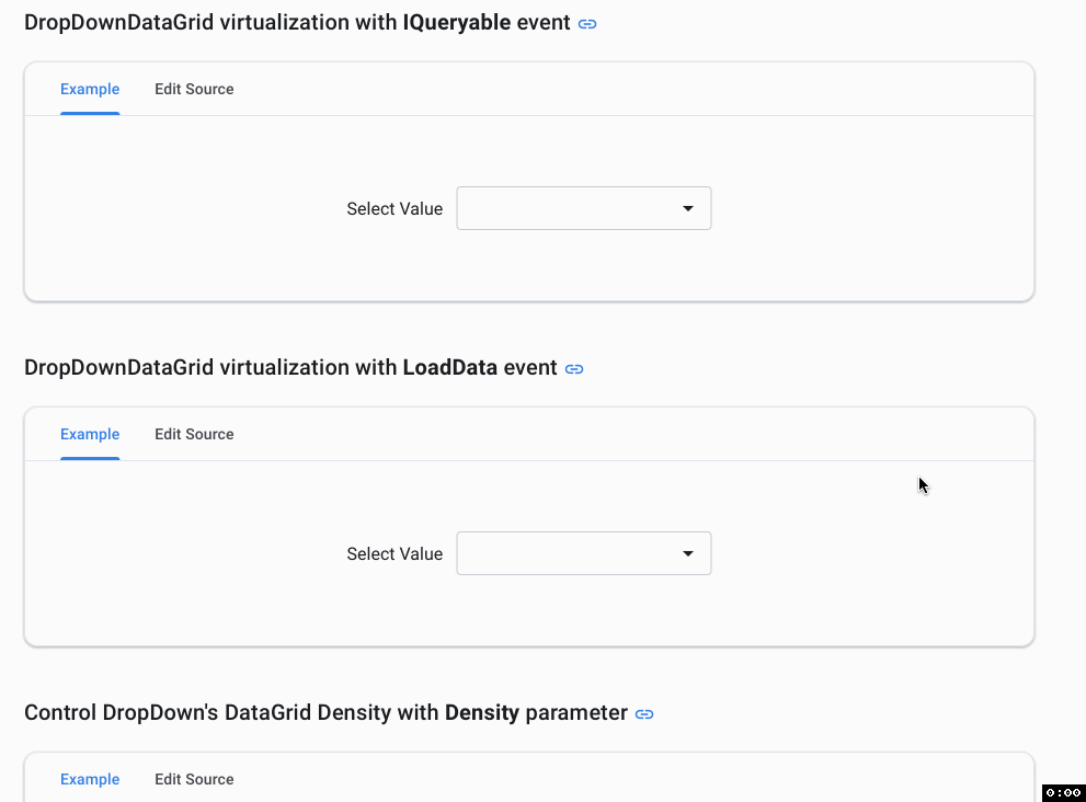 DropDownDataGrid with virtualization Filter not working after